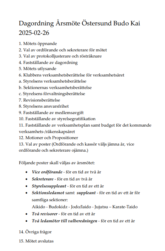 Årsmöte 2025